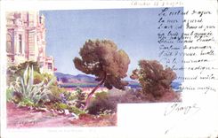 CPA Fantaisie Illustrateur Hotel du Cap Martin