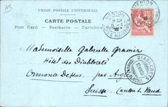 VINTAGE POSTCARD Fantasy Route du Cap Martin Illustrator