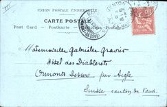 CPA Fantaisie Illustrateur Menton La vieille ville