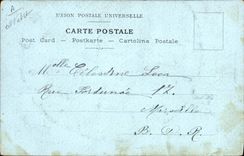 VINTAGE POSTCARD Fantasy Antibes Illustrator