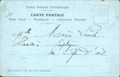 VINTAGE POSTCARD Fantasy Illustrator the island Sainte Marguerite