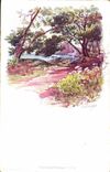 VINTAGE POSTCARD Fantasy Illustrator the Island Holy Honorat