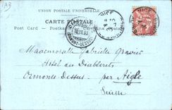 CPA Fantaisie Illustrateur Menton Le ravin et le pont frontiere 