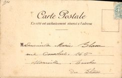 VINTAGE POSTCARD Fantasy Illustrator Cape Martin Entered of the villa of the Eugenie empress