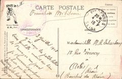 CPA Militaria La paresse Sept Peches Capitaux du soldat