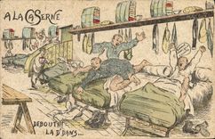 VINTAGE POSTCARD Militaria Upright of in