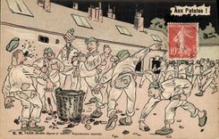 CPA Militaria Aux patates