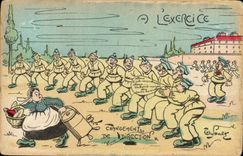 CPA Militaria A l'exercice