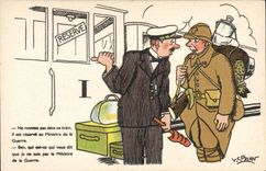 CPA Militaria Train Reserve Poilu Spahn