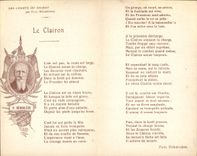 CPA Militaria Le clairon Les chants du soldat par Paul Deroulede