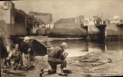 CPA Folklore A Guillou Benediction de la mer a Concarneau Musee de Morlaix 