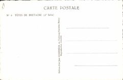 CPA Folklore Tetes de Bretagne Femme