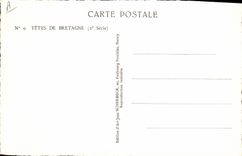 CPA Folklore Tetes de Bretagne Femme