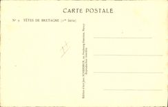 CPA Folklore Tetes de Bretagne Homme