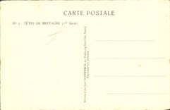 CPA Folklore Tetes de Bretagne Femme