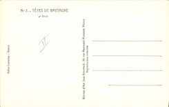 CPA Folklore Tetes de Bretagne Femme