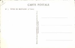 CPA Folklore Tetes de Bretagne Homme