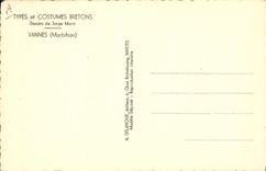 CPA Folklore Jorge Morin Vannes Morbihan Femme Enfant