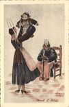 CPA Folklore Jorge Morin Pont L'Abbe Finistere