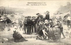 CPA Folklore La noce par Th Deyrolle Mariage