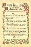 CPA Fantaisie Devise Priere de l'automobiliste Automobile