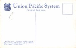 VINTAGE POSTCARD Far West Cow Servant boy Frontier Roundups Cheyenne Wyo and Pendelton Ore one the union Pacific System Rodeo