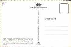 MODERN CARD Far West Cow Servant boy Old Tucson Arizona