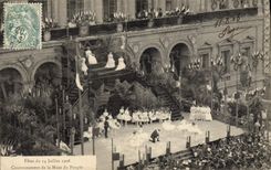CPA Danse Fetes du 14 juillet 1906 Couronnement de la Muse du peuple