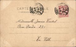 VINTAGE POSTCARD Fantaisie Dances Woman Cake Walk Danse with the new circus the Pere sisters