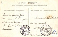 VINTAGE POSTCARD Folklore the winter in the mountains Exploitation of wood in the mountain loggers