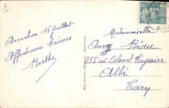 VINTAGE POSTCARD Folklore Dimensions Money In the drill landaise the harvest of the resin