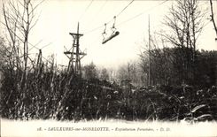 CPA Saulxures sur Moselotte Exploitation forestiere 