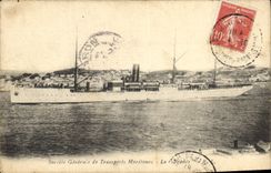 VINTAGE POSTCARD Boat Steamer France