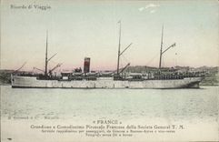 CPA Bateau Paquebot France Genova a Buenos Ayres 