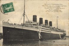 CPA Bateau Paquebot le Havre Transatlantique France 