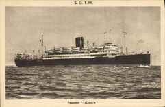 VINTAGE POSTCARD Boat Steamer Florida SGTM
