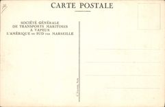 VINTAGE POSTCARD Boat Steamer SGTM Florida Smoking-room of the 1st classes