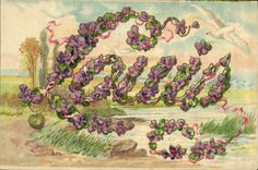 VINTAGE POSTCARD Fantasy Louis First name