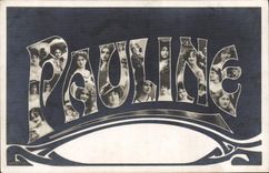 VINTAGE POSTCARD Fantasy Päuline First name