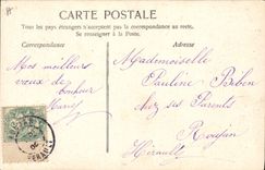 VINTAGE POSTCARD Fantasy Päuline First name