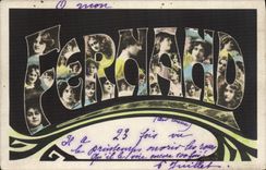 VINTAGE POSTCARD Fantasy Fernand First name