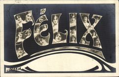 VINTAGE POSTCARD Fantasy Felix First name
