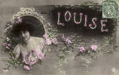 CPA Fantaisie Prenom Louise 