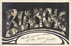 CPA Fantaisie Prenom Blanche