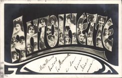 VINTAGE POSTCARD Fantasy First name Antoinette
