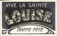 CPA Fantaisie Prenom Louise 