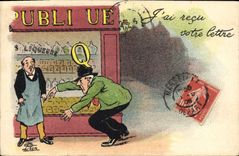 VINTAGE POSTCARD Fantaisie Illustrator G Lion I received your letter