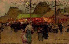 VINTAGE POSTCARD Fantaisie Illustrator Luir Luigi Paris Foire with the breads of spice