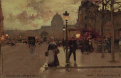 VINTAGE POSTCARD Fantasy Illustrator Luir Luigi Paris Boulevard Henri IV