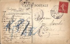 VINTAGE POSTCARD Fantasy Illustrator Luir Luigi Paris Boulevard of the Hospital